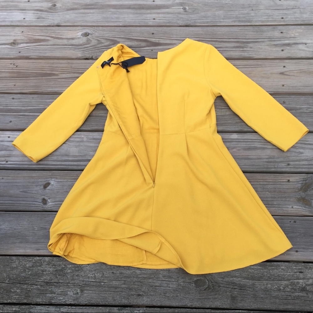 SOLD 💲NWT Honey Punch dress Golden Yellow - Picture 6 of 7